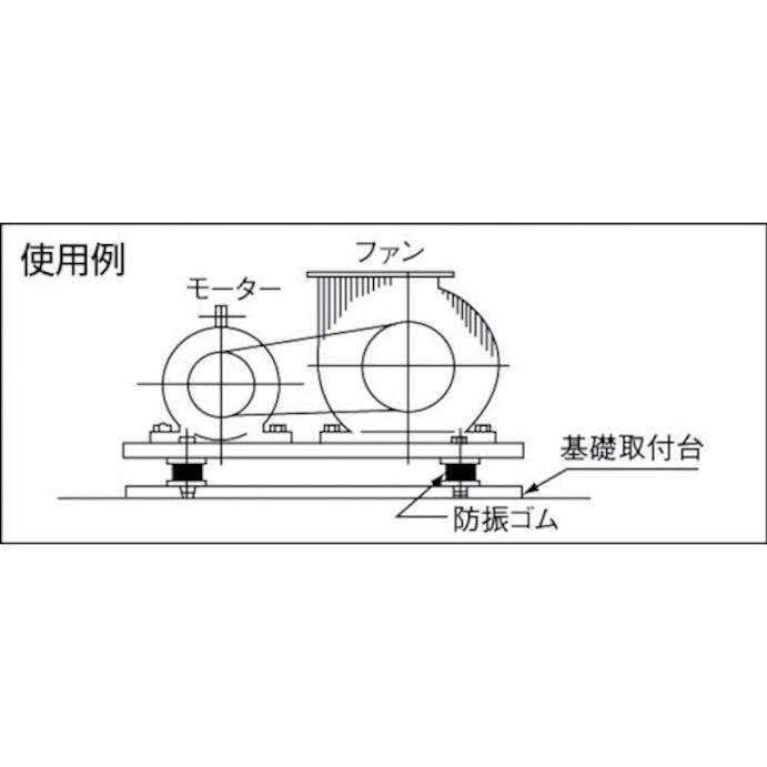 【CAINZ-DASH】トラスコ中山 丸形防振ゴム　両ボルトタイプ　最大荷重３９０Ｎ TA505【別送品】