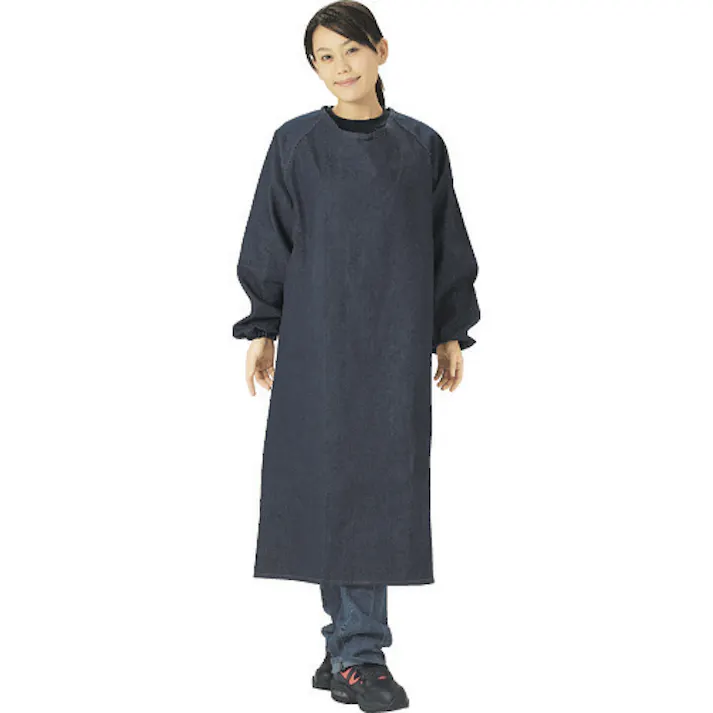 【CAINZ-DASH】トラスコ中山 ジーンズ保護具 袖付前掛 Mサイズ TGE-SM-M【別送品】