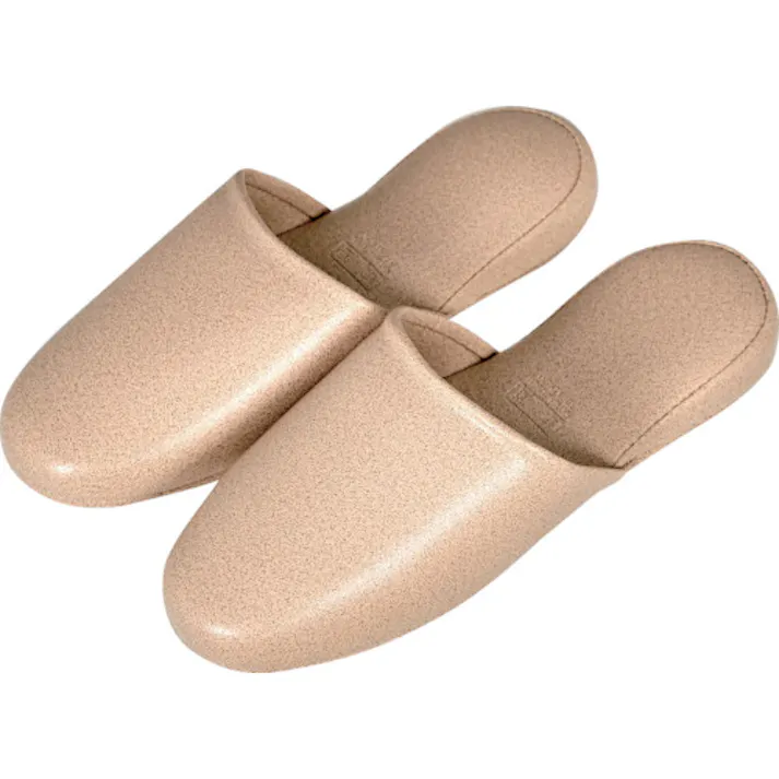 【CAINZ-DASH】トラスコ中山 かぶりプラットスリッパ ベージュ V-2002【別送品】