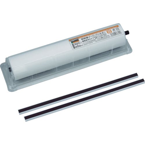 【CAINZ-DASH】トラスコ中山 制御盤イージーフィルター　難燃厚手タイプ　２５０Ｘ２００　５０枚分　１本 T-OCPT-250【別送品】