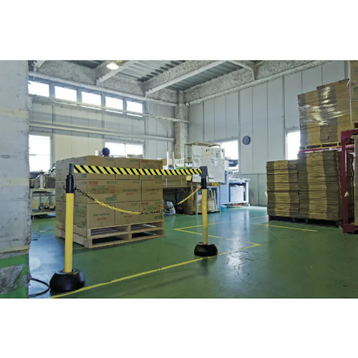 【CAINZ-DASH】トラスコ中山 チェーンスタンド用バリアライン(標示テープ付) きけん立入禁止 TST-BR-2【別送品】