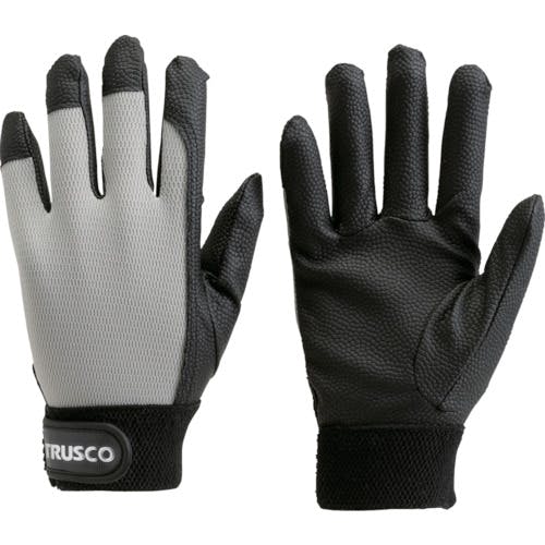 トラスコ中山 PU厚手手袋 Mサイズ グレー TPUG-G-M 合皮手袋 トラスコ中山 PU厚手手袋 Mサイズ グレー TPUG-G-M 合皮手袋