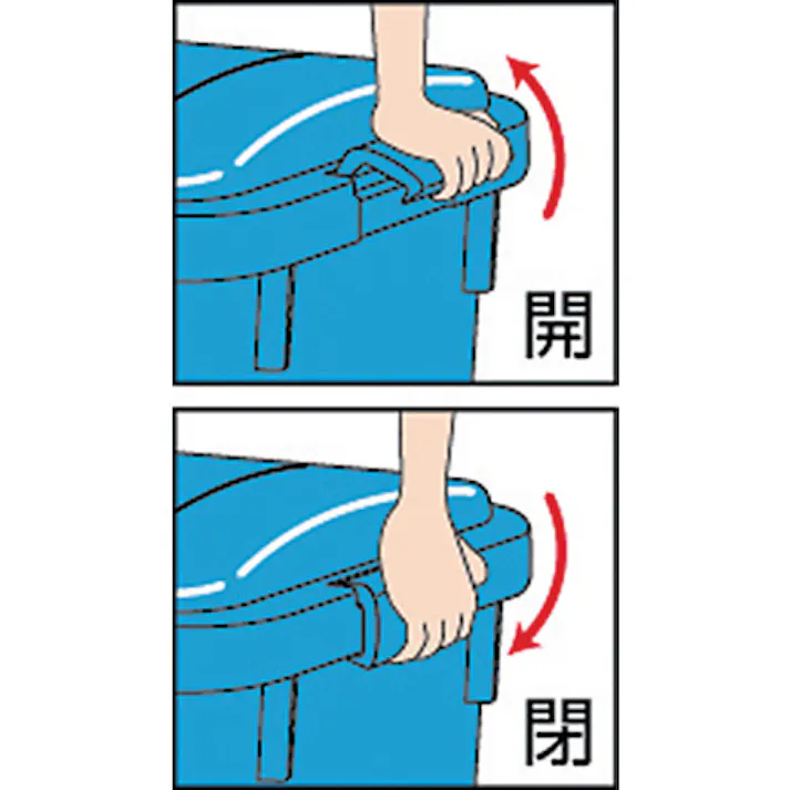 【CAINZ-DASH】トラスコ中山 エコペール用フタ 角型 99L用 RBK-90KF【別送品】