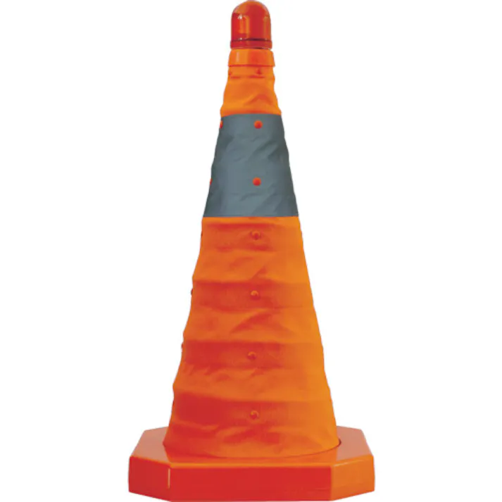 【CAINZ-DASH】トラスコ中山 パタパタコーン 450mm 赤 TCCP-450-R【別送品】