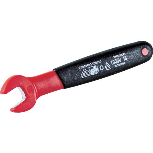 トラスコ中山 絶縁片口スパナ 13mm TZSS-13 絶縁スパナ トラスコ中山 絶縁片口スパナ 13mm TZSS-13 絶縁スパナ