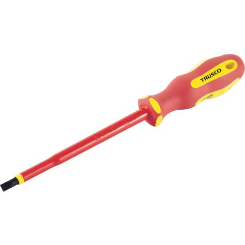 トラスコ中山 絶縁ドライバー(マグネット入り) (-4.0X100mm) TZD-4-100 絶縁ドライバー トラスコ中山 絶縁ドライバー(マグネット入り) (-4.0X100mm) TZD-4-100 絶縁ドライバー