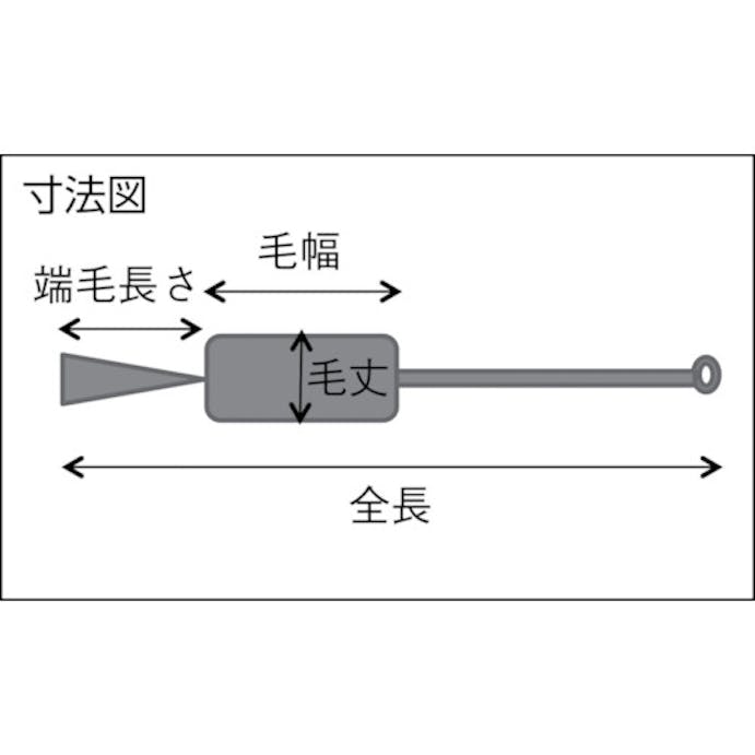 【CAINZ-DASH】トラスコ中山 理化学ブラシ　注射器用　山羊毛　スチール柄１ｃｃ用 TBS-S1J【別送品】