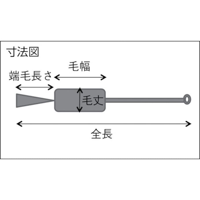 【CAINZ-DASH】トラスコ中山 理化学ブラシ　注射器用　ナイロン毛　ステンレス柄５ｃｃ用 TBS-S5N【別送品】