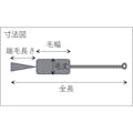 【CAINZ-DASH】トラスコ中山 理化学ブラシ　注射器用　ＰＢＴ（ポリブチレンテレフタレート）毛　ステンレス柄５ｃｃ用 TBS-S5P【別送品】