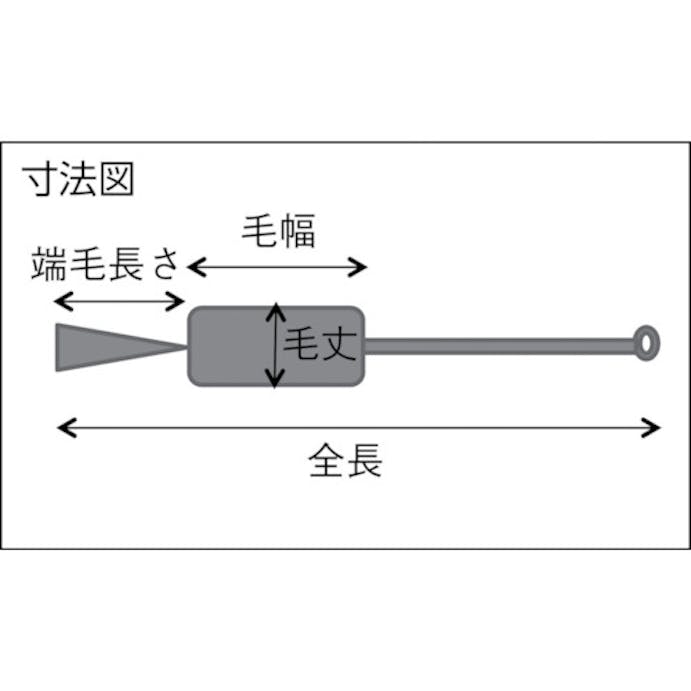 【CAINZ-DASH】トラスコ中山 理化学ブラシ　注射器用　ＰＢＴ（ポリブチレンテレフタレート）毛　ステンレス柄５ｃｃ用 TBS-S5P【別送品】