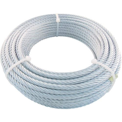 トラスコ中山 JIS規格品メッキ付ワイヤロープ (6X24)Φ12mmX50m JWM-12S50 ワイヤロープ トラスコ中山 JIS規格品メッキ付ワイヤロープ (6X24)Φ12mmX50m JWM-12S50 ワイヤロープ