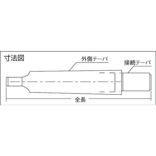 ＴＲＵＳＣＯ ドリルソケット焼入内径ＭＴ－３外径ＭＴ－４研磨品 TDC