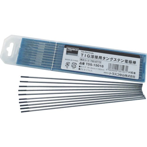トラスコ中山 タングステン電極棒 2%セリア入 Φ2.0 150L TDS-15020 TIG電極 トラスコ中山 タングステン電極棒 2%セリア入 Φ2.0 150L TDS-15020 TIG電極