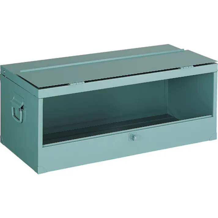 【CAINZ-DASH】トラスコ中山 中型車載用前扉付工具箱 中皿なし 700X330X280 F-702【別送品】