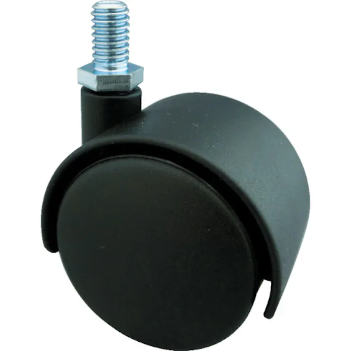 【CAINZ-DASH】トラスコ中山 ねじ込み双輪キャスター ナイロン車輪 自在 Φ40 M8 TDG-40-M8【別送品】