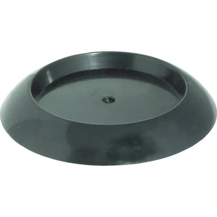 【CAINZ-DASH】トラスコ中山 キャスタ-用受け皿 60MM 黒 TUK600-BK【別送品】