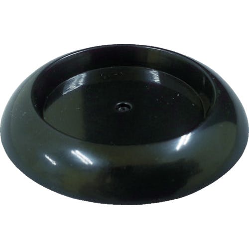 【CAINZ-DASH】トラスコ中山 キャスタ－用受け皿　ゴム付　６４ＭＭ　黒 TUR630-BK【別送品】