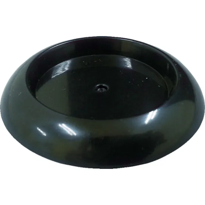 【CAINZ-DASH】トラスコ中山 キャスタ-用受け皿 ゴム付 71.5MM 黒 TUR715-BK【別送品】
