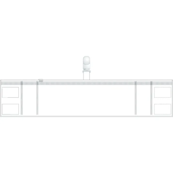 【CAINZ-DASH】トラスコ中山 ファスナー付腕章(クリップタイプ)白 T848-55【別送品】