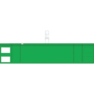 【CAINZ-DASH】トラスコ中山 ファスナー付腕章（クリップタイプ）緑 T848-57【別送品】