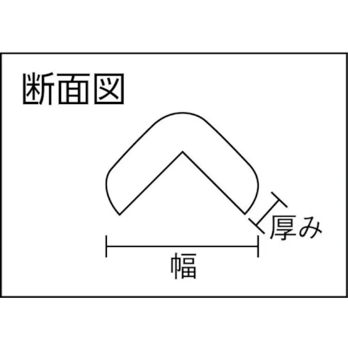 【CAINZ-DASH】トラスコ中山 安心クッションL字型 油面接着仕様 小 黒・黄 1本入り TAC-100YS【別送品】