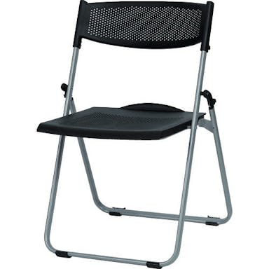 【CAINZ-DASH】トラスコ中山 アルミフレームパンチング樹脂折りたたみ椅子【別送品】