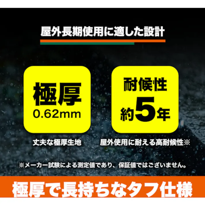 【CAINZ-DASH】トラスコ中山 耐水UVシート#7000 幅1.8mX長さ2.7m TWP70001827【別送品】