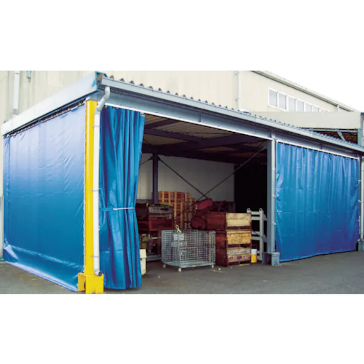 【CAINZ-DASH】トラスコ中山 ターポリンシート ブルー 1800X1800 0.35mm厚 TPS1818-B【別送品】