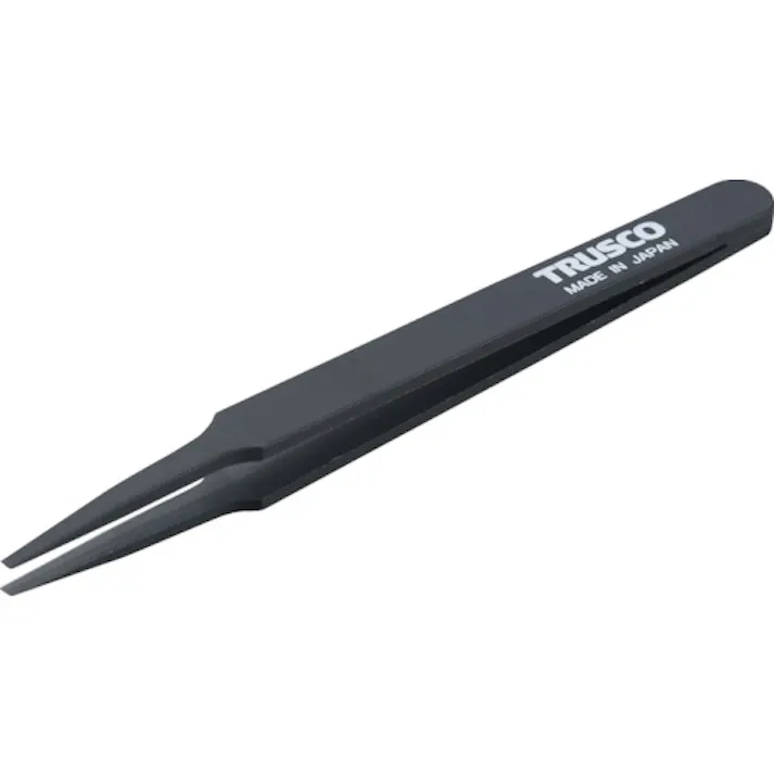 【CAINZ-DASH】トラスコ中山 プラスチック製ピンセット 120mm 先丸型 TPP-231【別送品】