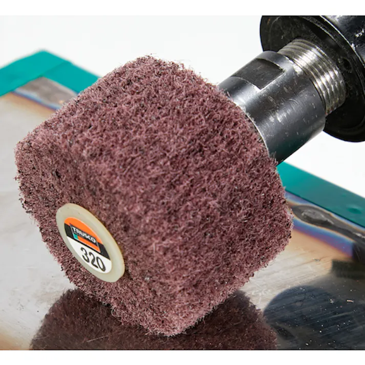 【CAINZ-DASH】トラスコ中山 ナイロン軸付ホイール 外径60×厚み25×軸6 400# (5個入) UFN-625-400【別送品】