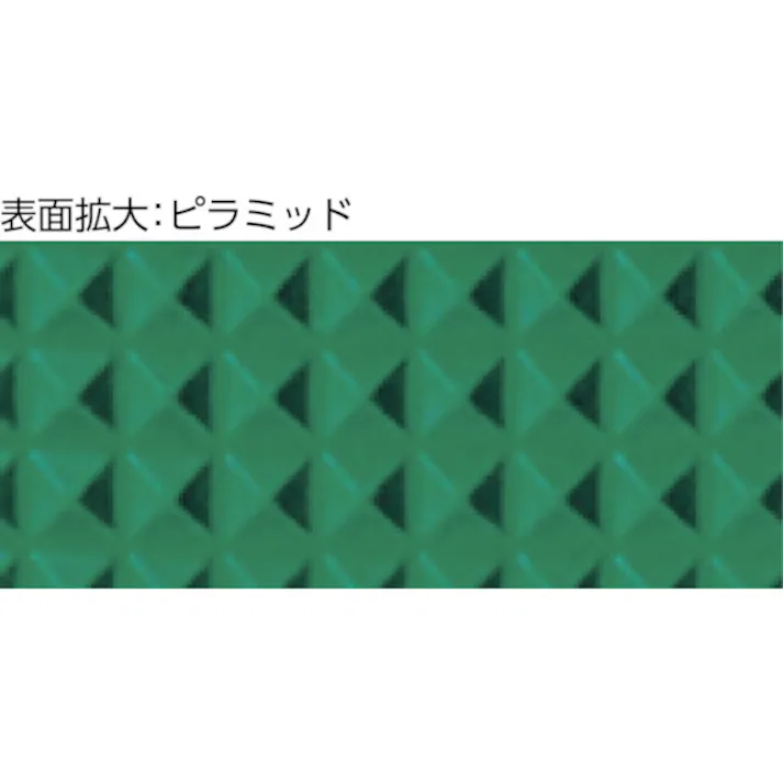 【CAINZ-DASH】トラスコ中山 スチール製ワゴン用マット ピラミット 750×500用 グリーン WMP-75P-GN【別送品】