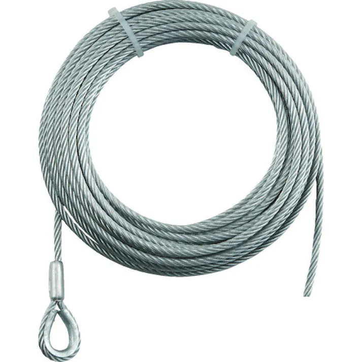 【CAINZ-DASH】トラスコ中山 手動ウインチ用ワイヤーΦ8×20M用(シンブル入りロック加工) WWS8-20【別送品】