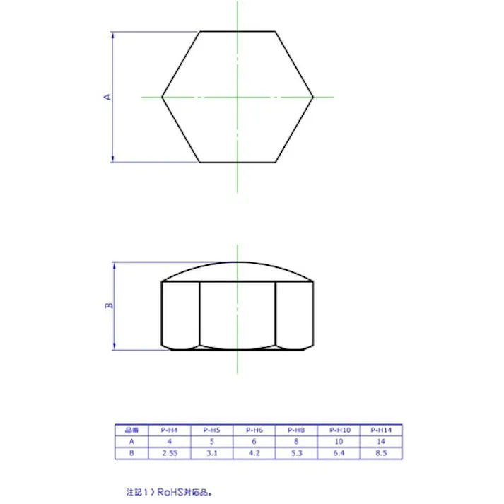 【CAINZ-DASH】トラスコ中山 六角穴塞ぎパーツ リセスインナー 対辺6 M8JISB1176六角穴付ボルト用 12個入 RES-P-H6-12【別送品】