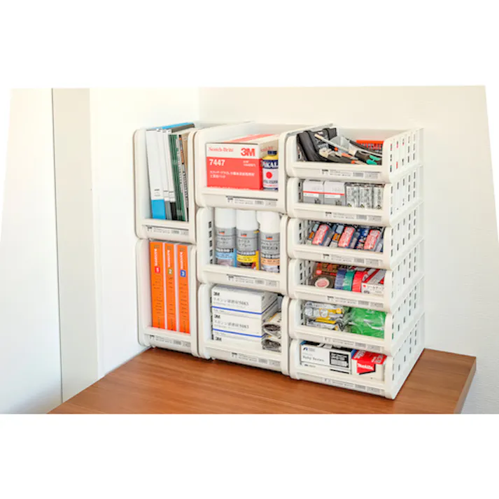 【CAINZ-DASH】トラスコ中山 スタックBOX W190XD360XH110 SB-190L【別送品】