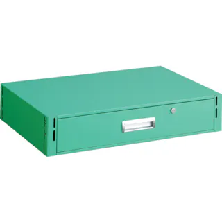 【CAINZ-DASH】トラスコ中山 ツールワゴン イーグル バーディワゴン用 深型1段引出 750×500 ヤンググリーン EGW-75Y-YG【別送品】