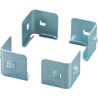 【CAINZ-DASH】トラスコ中山 スチールラック SBL型抗菌塗装セミボルトレス軽量棚用 中段金具 4個入 SBL-NUSET【別送品】