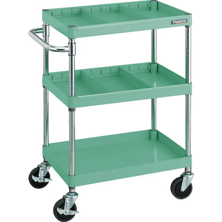 【CAINZ-DASH】トラスコ中山 スチール製ワゴン用仕切板セット ツールワゴン フェニックスワゴン用 W600×D400用 ホワイト PEW-64SSET-W【別送品】