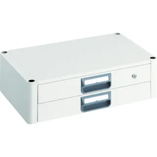 【CAINZ-DASH】トラスコ中山 ツールワゴン フェニックスワゴン 2段引出 600X400 ホワイト PEW-64X-W【別送品】