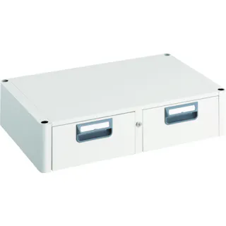 【CAINZ-DASH】トラスコ中山 ツールワゴン フェニックスワゴン 2列引出 750X500 ホワイト PEW-75W-W【別送品】