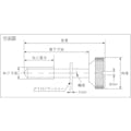 【CAINZ-DASH】トラスコ中山 足長ローレットつまみ　ＳＵＳ３０３　径１８　ねじＭ６　全長５９（ステンレス） TLK-18-M6-59【別送品】