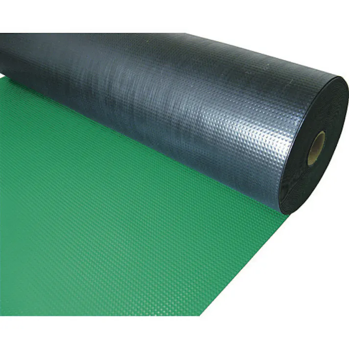 【CAINZ-DASH】トラスコ中山 塩ビマット ピラミッド グリーン 1.5mmX915mmX20m TEPM-920-GN【別送品】