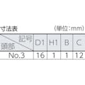 【CAINZ-DASH】トラスコ中山 化粧ビス　ＮＯ．３　黒　Ｍ５×１５　１５個入 B54-0515【別送品】