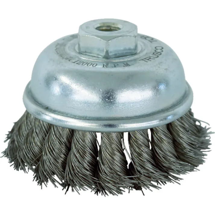 【CAINZ-DASH】トラスコ中山 電動工具用ツイストカップブラシ Φ75 SUS0.35 TCB-75AS【別送品】