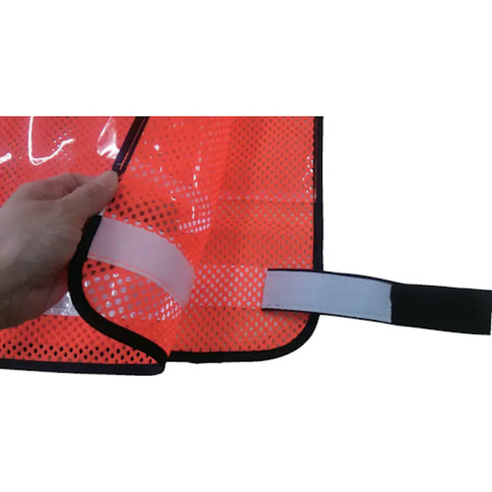 【CAINZ-DASH】トラスコ中山 肩調整付ゼッケンベスト メッシュオレンジ TMNV-O【別送品】