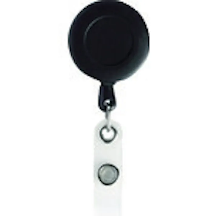 【CAINZ-DASH】トラスコ中山 リール付クリップ 黒 TR-BK【別送品】