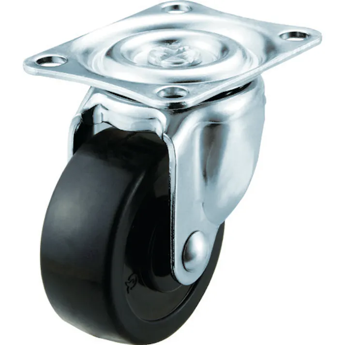 【CAINZ-DASH】トラスコ中山 キャスター TYGシリーズ 自在 ゴム車 50mm TYG-50【別送品】