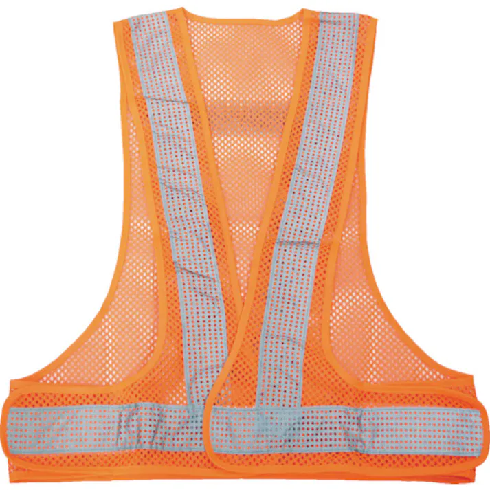 【CAINZ-DASH】トラスコ中山 メッシュ安全ベスト オレンジ*シルバー TMV-OS【別送品】