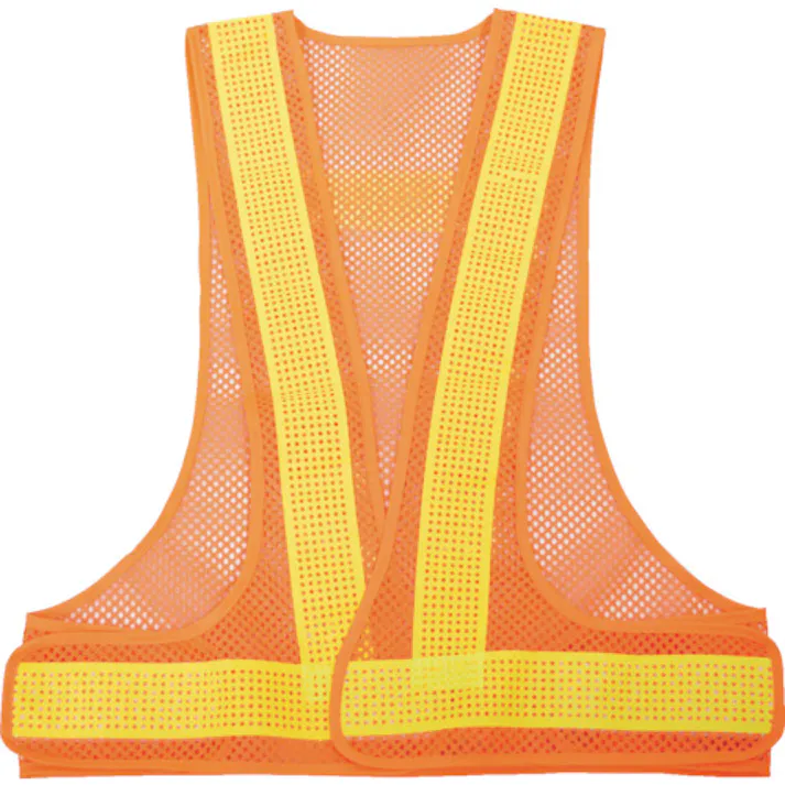 【CAINZ-DASH】トラスコ中山 メッシュ安全ベスト オレンジ*イエロー TMV-OY【別送品】