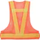 【CAINZ-DASH】トラスコ中山 メッシュ安全ベスト オレンジ*イエロー TMV-OY【別送品】