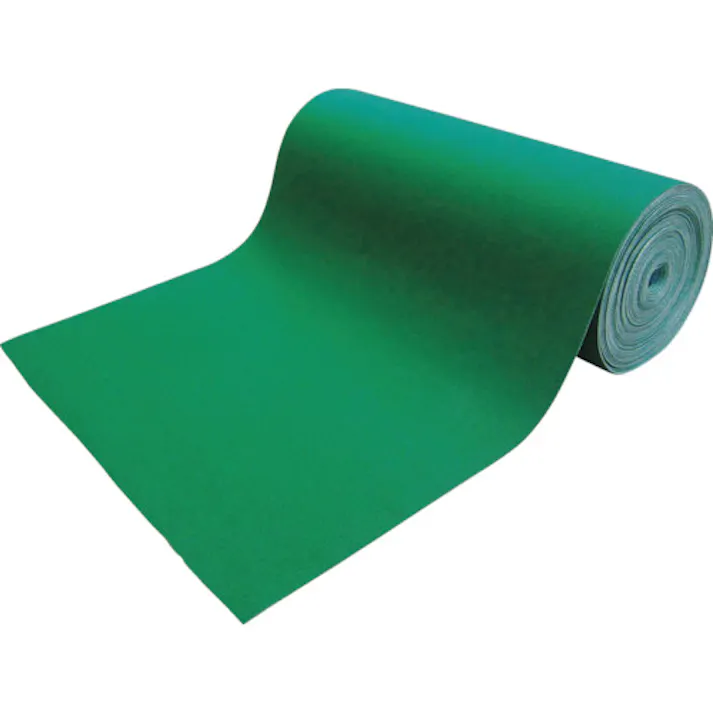 【CAINZ-DASH】トラスコ中山 吸油・吸水ロールマット 緑 裏面フィルム付 幅900mmx25m TFGN-F-925【別送品】